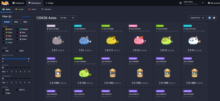Axie Infinity 入门教程：入门宠物挑选篇