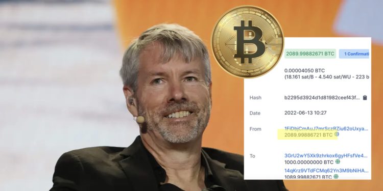 MicroStrategy砸盘？钱包转出2089枚比特币 CEO称我们相信BTC