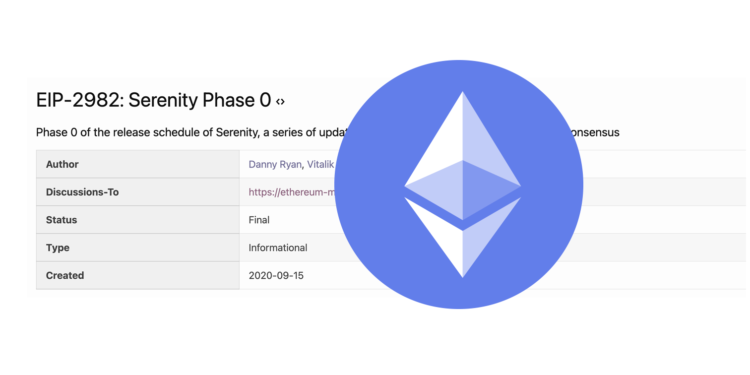 以太坊基金会：EIP-2982宁静阶段0完成！合并结案 将迈向分片