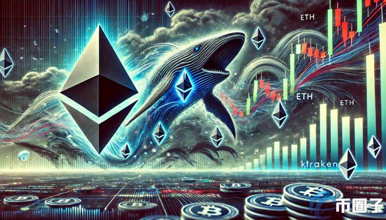以太坊ICO巨鲸再向Kraken转移5千枚ETH！币价短暂突破2500美元