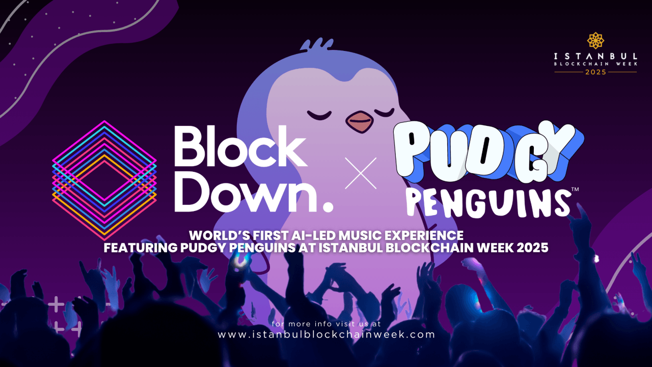 
                        BlockDown 音乐节在 2025 年伊斯坦布尔区块链周上推出全球首个 AI 主导的音乐体验，以胖乎乎的企鹅为特色
                    