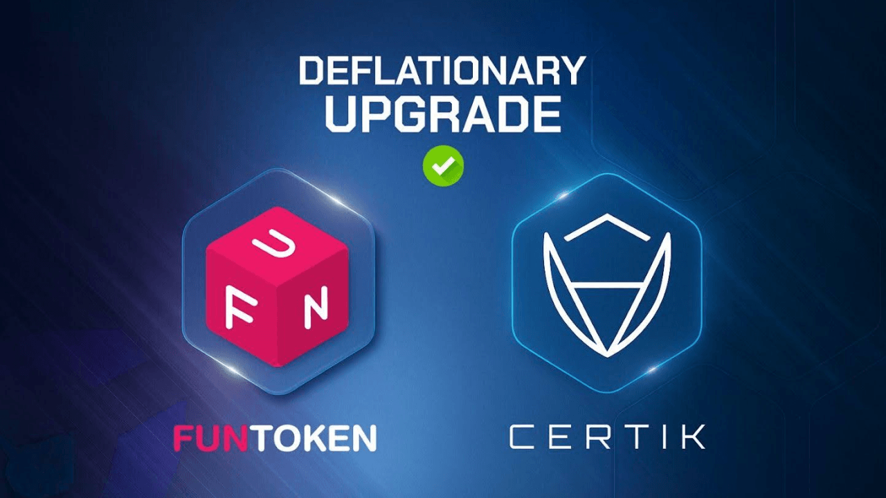 
                        FUNToken 宣布通缩更新，获得 Certik 认证
                    