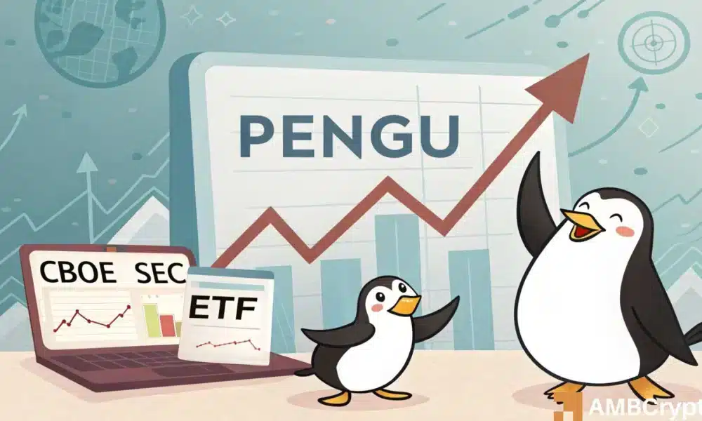 PENGU 因 ETF 热潮上涨 22%——为何交易员仍在做空它？