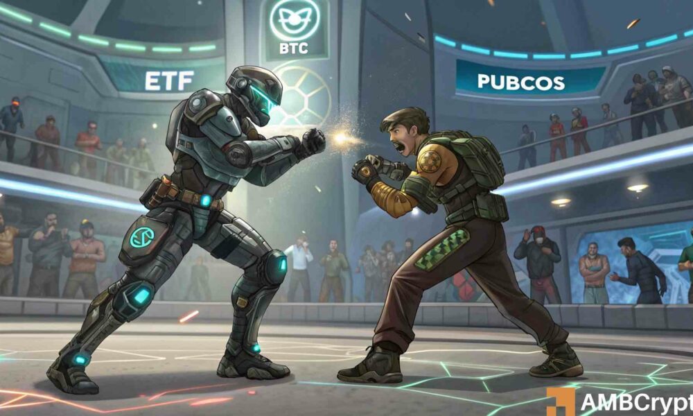 MicroStrategy 主导的上市公司在 BTC 购买量方面超过 ETF：这对比特币意味着什么