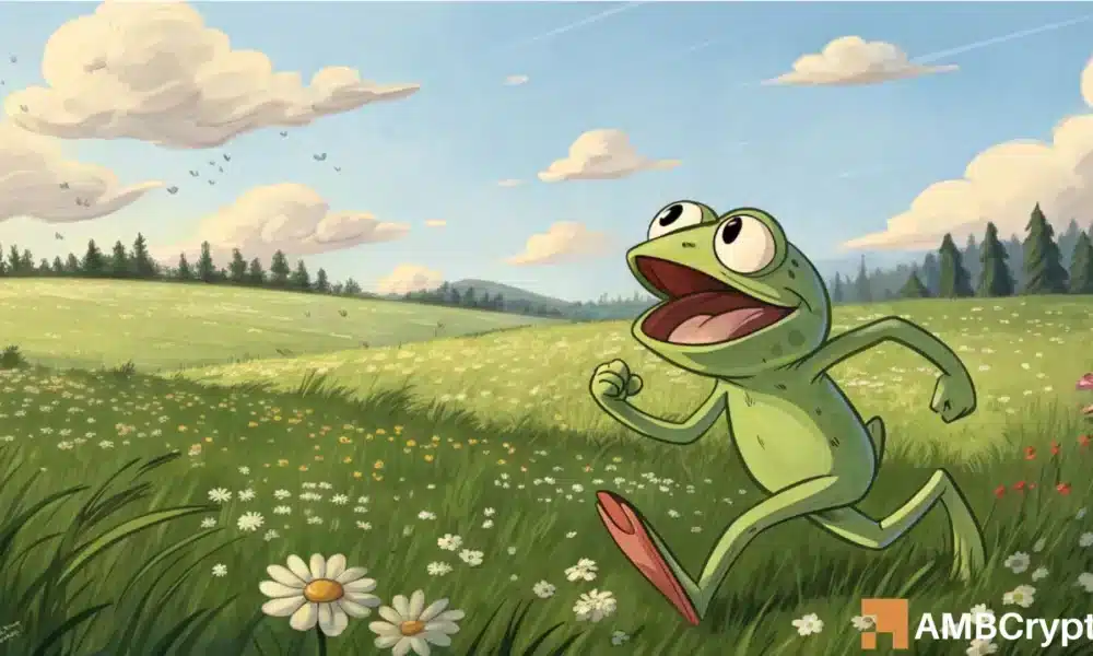 PEPE 测试关键支撑位，鲸鱼抢购 300 万美元——接下来会是 12% 的反弹吗？