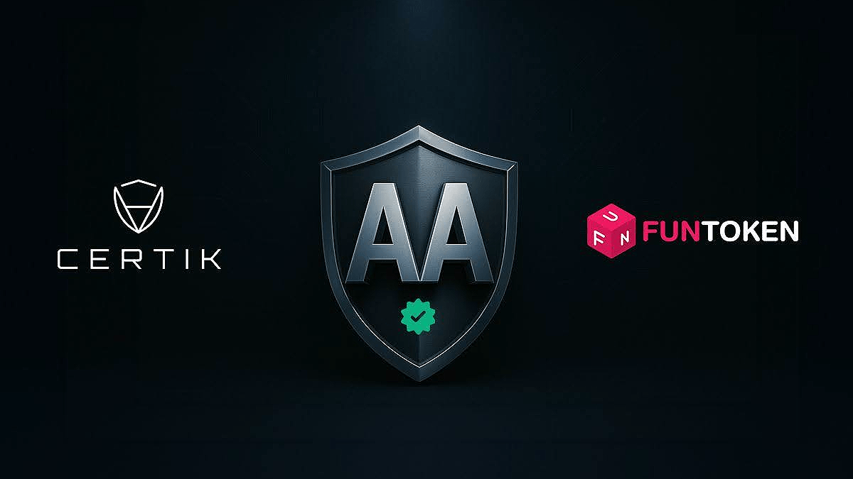 CertiK 通过“AA”升级验证了 FUNToken 的智能合约强度