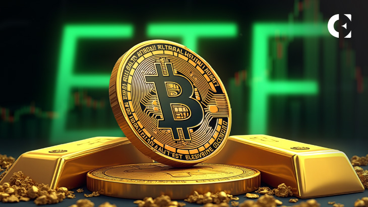 比特币ETF规模接近500亿美元，2025年机构需求激增，将吸收70%的黄金流入