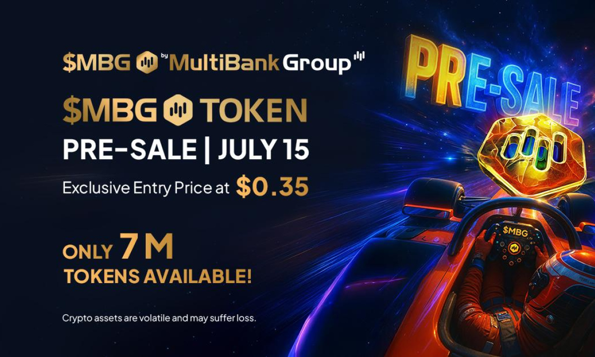 MBG 代币预售将于 7 月 15 日启动&mdash;&mdash;仅售 700 万个代币，单价 0.35 美元