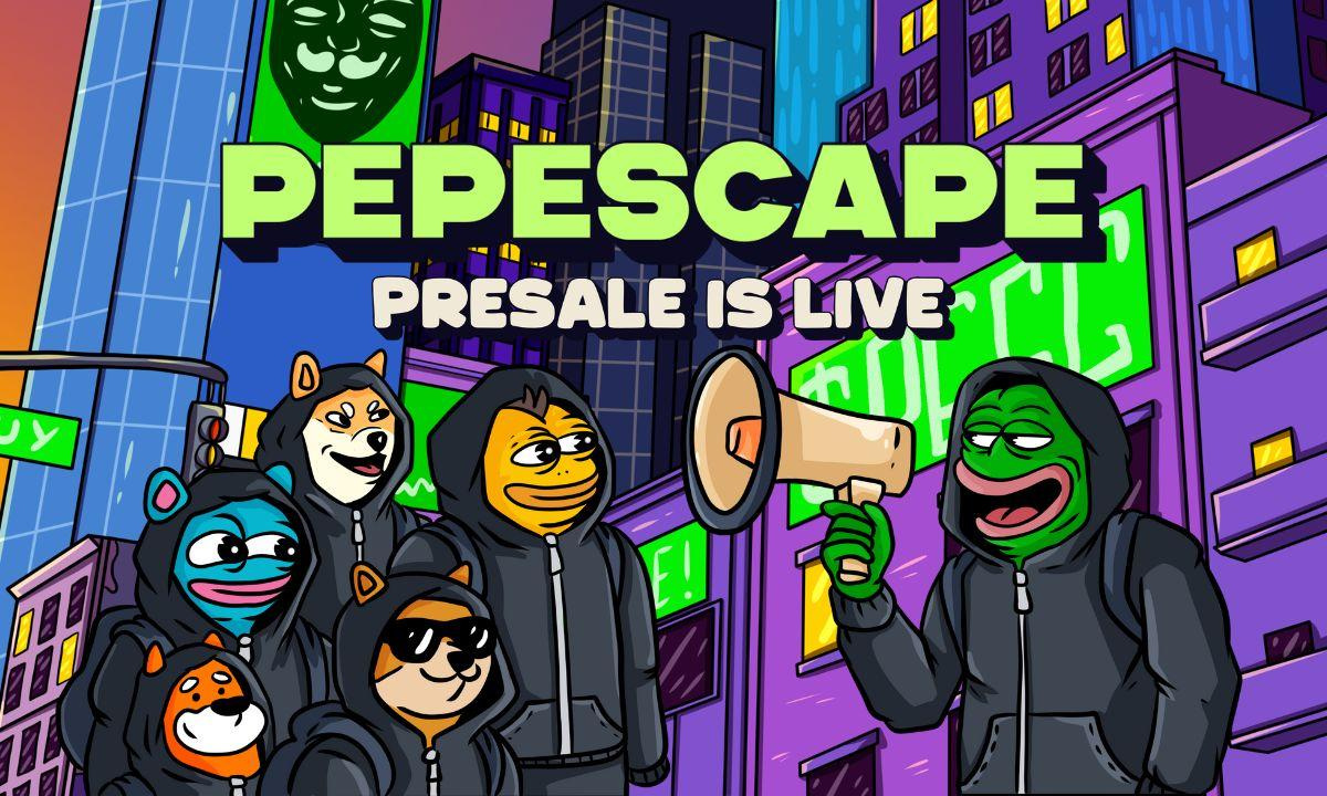 PEPESCAPE 启动加密货币预售，将 Memecoin 文化与去中心化金融生态系统相结合