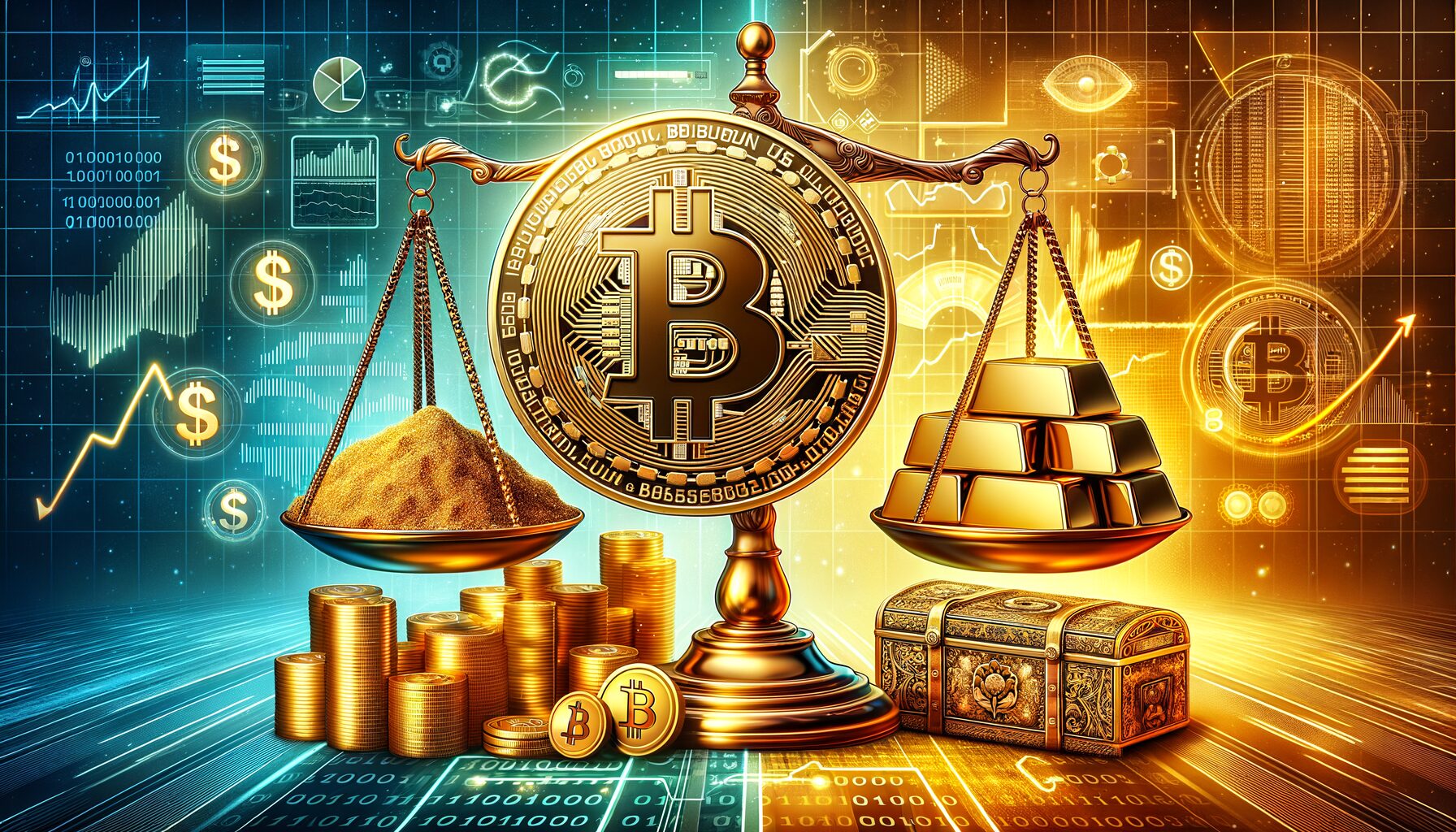 1,000 美元黄金 vs. 比特币：到 2030 年，哪个能让你更富有？