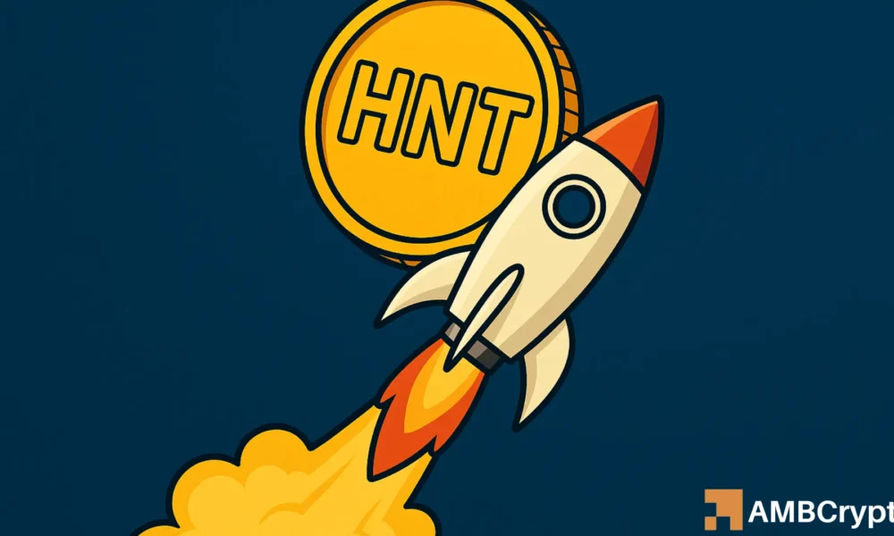 氦气 10% 的涨势受到威胁：HNT 接下来会下跌 35% 吗？
