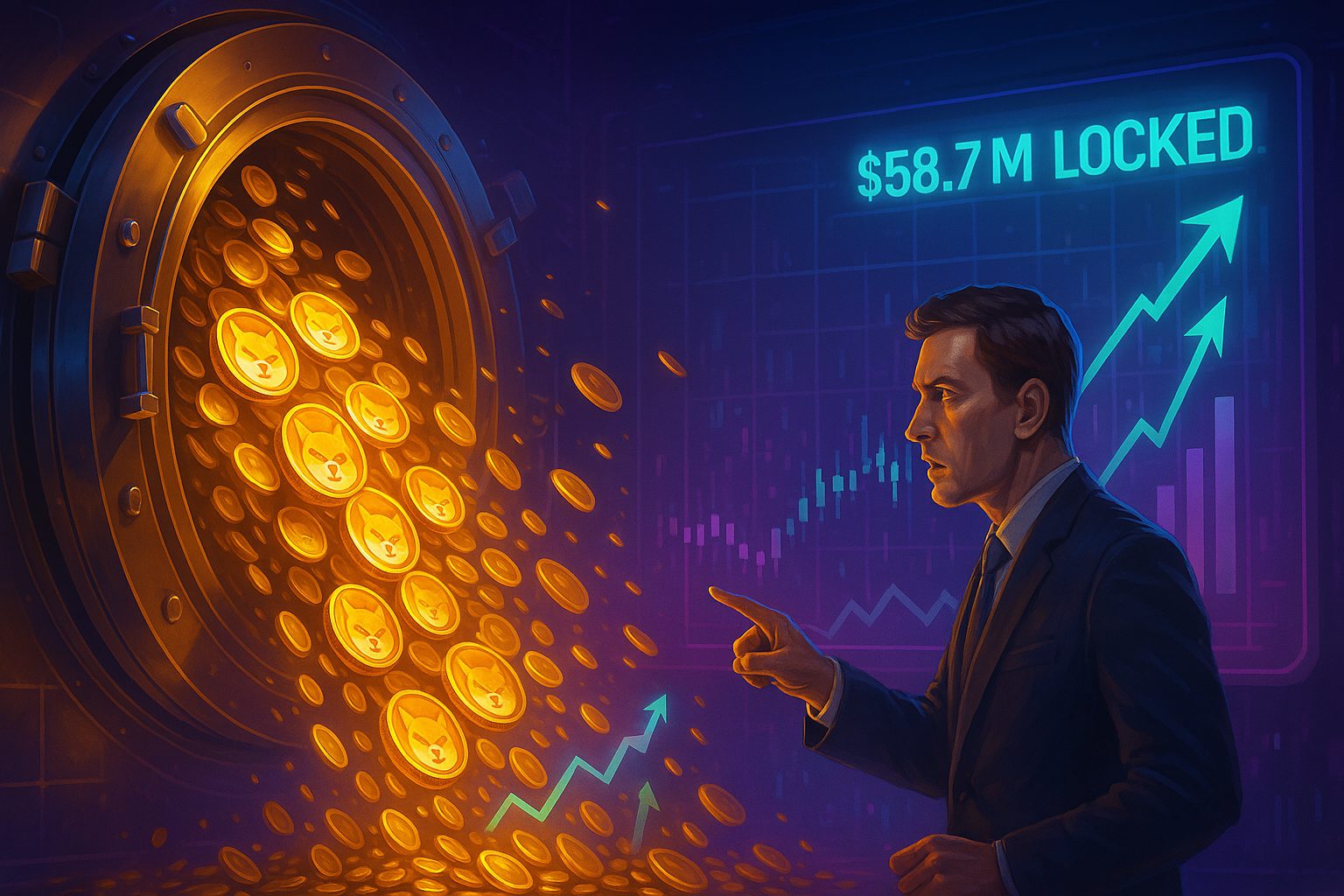 5870 万美元 SHIB 锁定在 Staking 中——SHIB 的稀缺性可能会推高价格