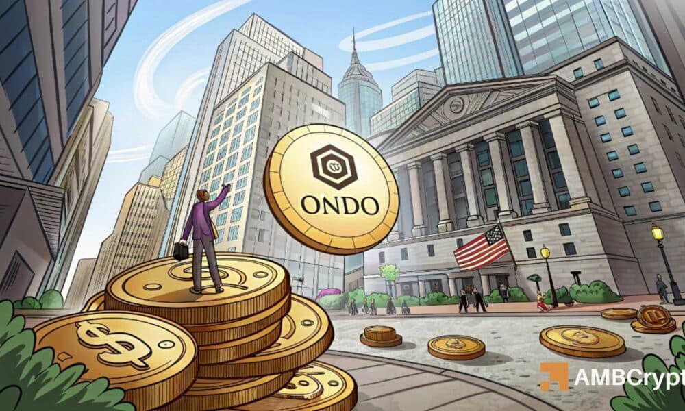 随着代币化热潮 7000%，鲸鱼们争相抢购价格低于 1 美元的 ONDO