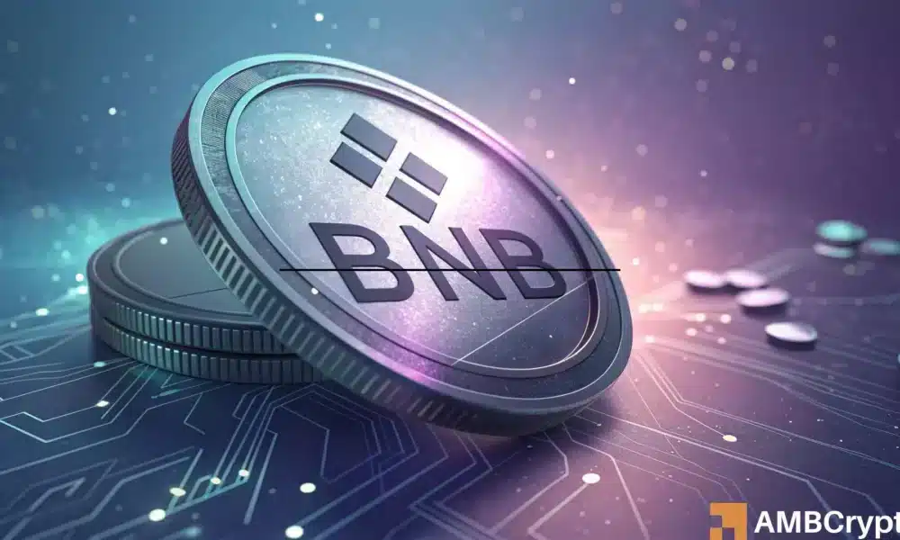 BNB：短期疲软即将到来？两个关键水平揭示答案