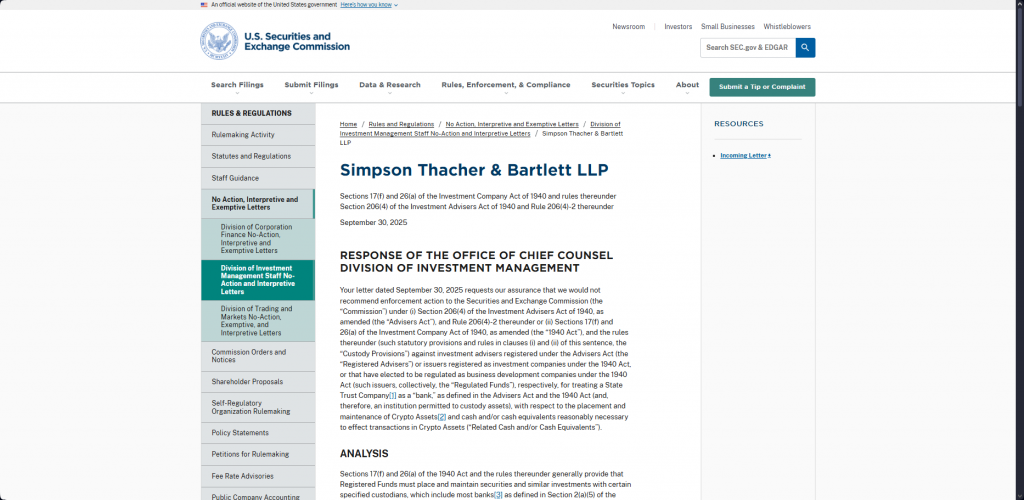 Related XRP regulatory development article
