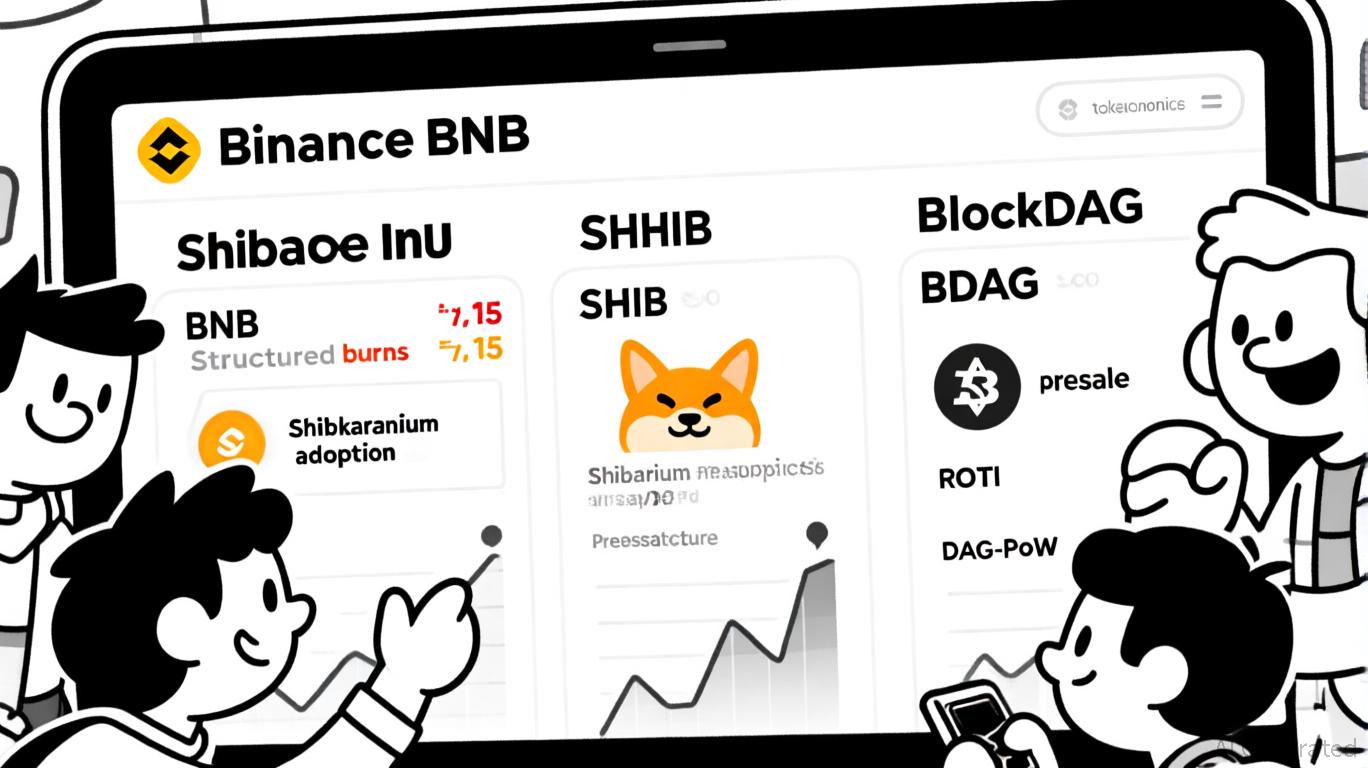 评估下一波加密货币：币安、Shiba Inu 和 BlockDAG 的新兴潜力