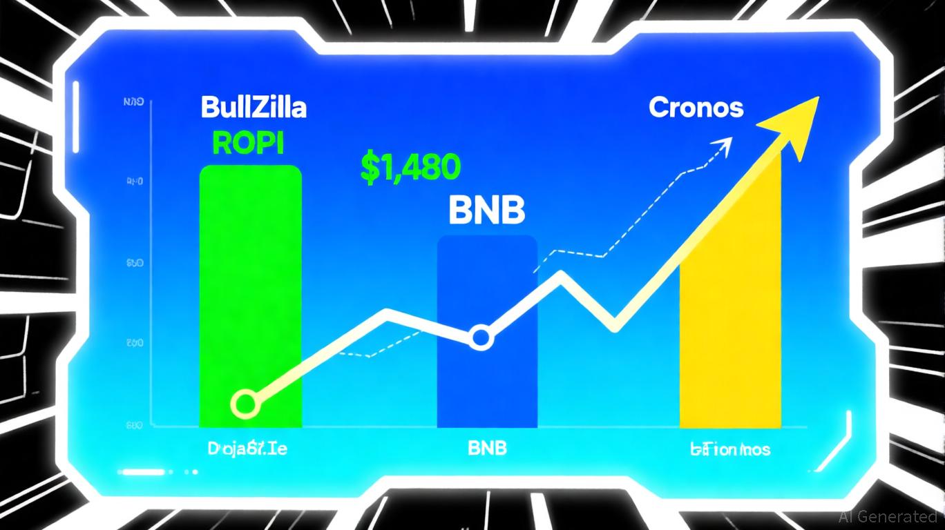 在 BNB 目标价 1,480 美元和 Cronos 扩大借贷业务之际，BullZilla 在加密生态系统中的地位