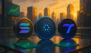 Solana、Cardano 和 Tapzi：2025 年 10 月最值得购买的山寨币对比