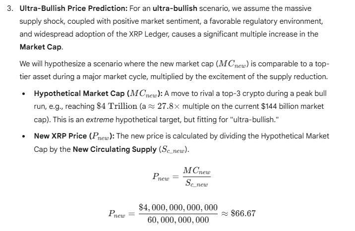 XRP Ultra Bullish Price Google Gemini