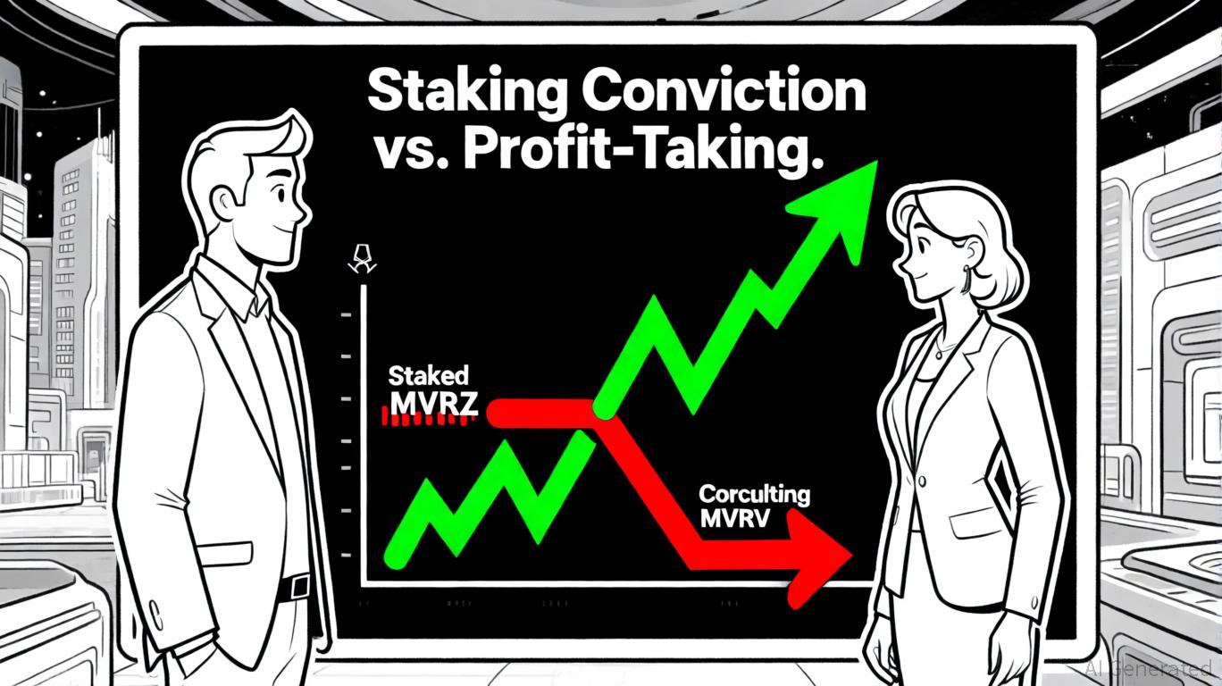 以太坊 MVRV 背离和质押信念信号积累阶段
