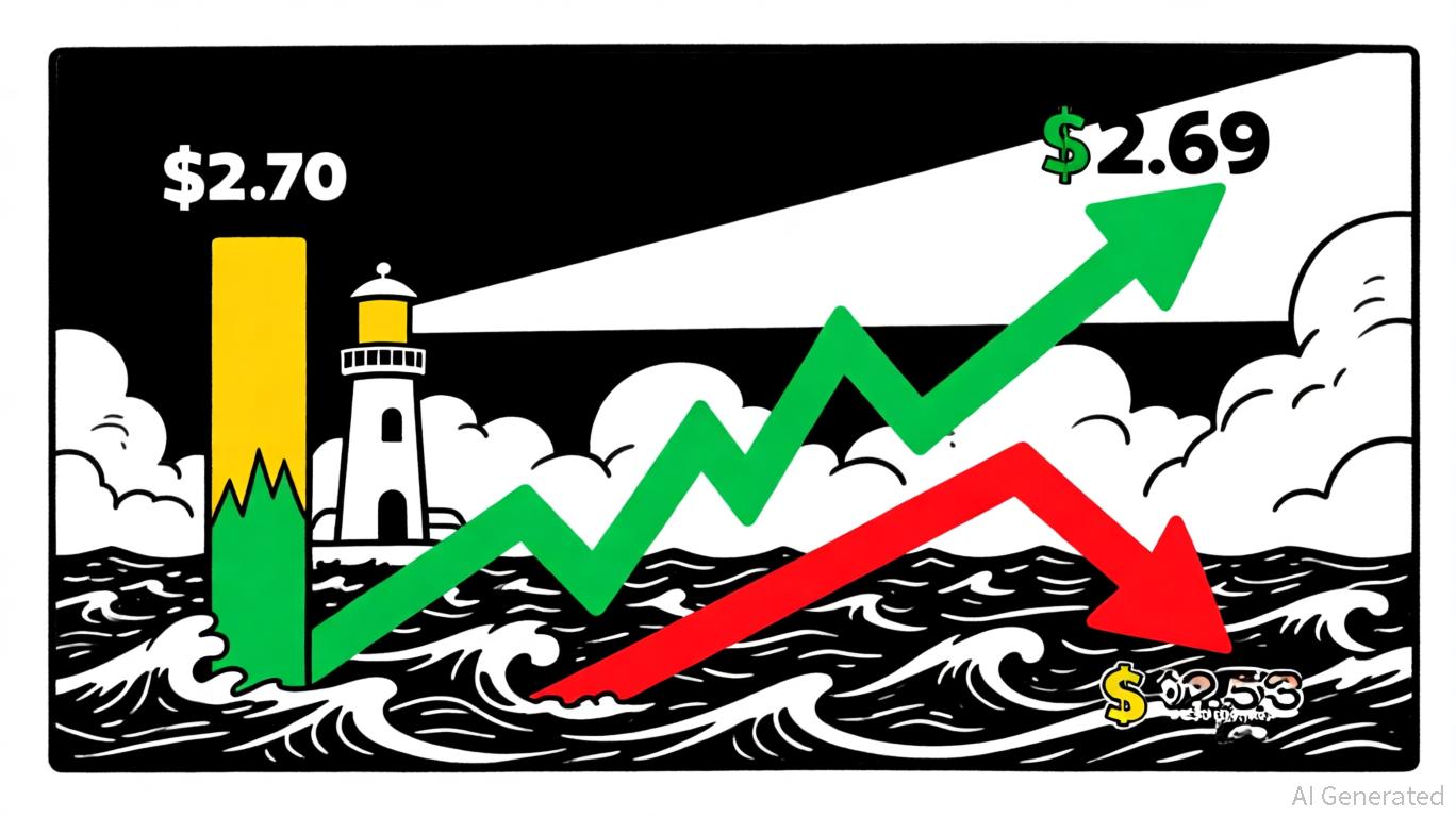 XRP 的关键支撑位为 2.53 美元，目标价位为 2.69 美元。