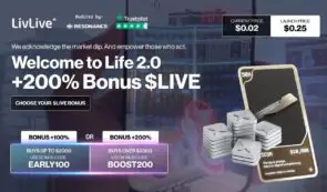 市场报告：LivLive 第四季度加密货币预售火爆，高达 200% 的预售奖励领跑，而 Avalanche 交易持平。