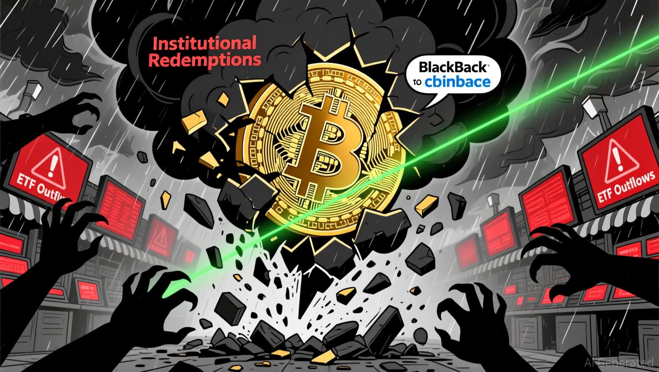 机构资本外逃和加密货币ETF赎回动态：贝莱德的比特币和以太坊转账预示着系统性资金外流和市场压力