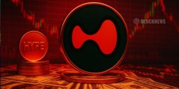 Hyperliquid 转移了 9000 万美元的 HYPE，该网络在每日区块链手续费方面跃居第一。