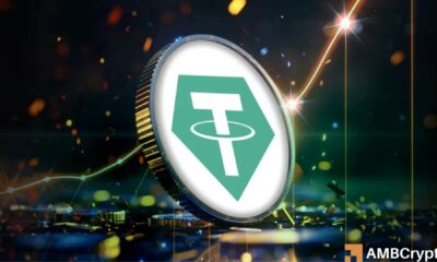 Arthur Hayes警告称，比特币下跌30%可能导致Tether“破产”。