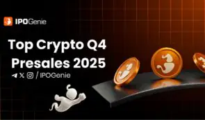 分析师评选出 2025 年第四季度五大加密货币预售项目——IPO Genie、Bitcoin Hyper 和 BlockDAG 位列其中。