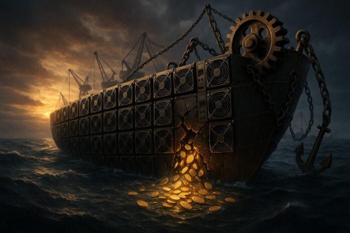 比特币矿工面临算力价格跌至历史新低和债务不断攀升的双重困境，利润率岌岌可危。