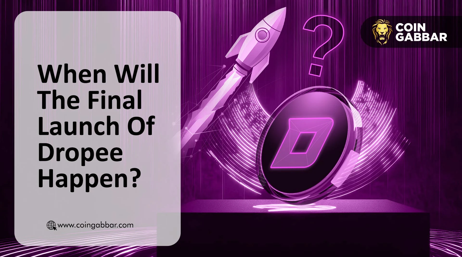 Dropee的上线日期会按计划进行还是会再次推迟？