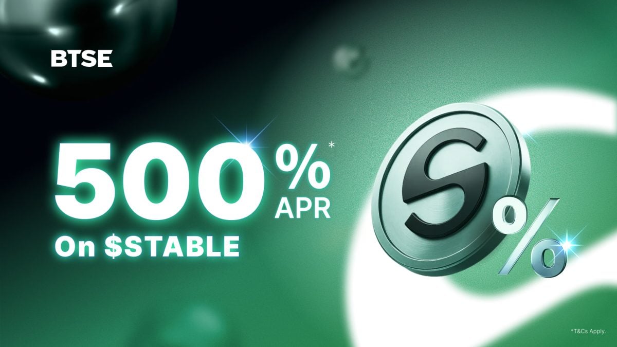 BTSE推出稳定质押：一项重大举措，年化收益率高达500%。