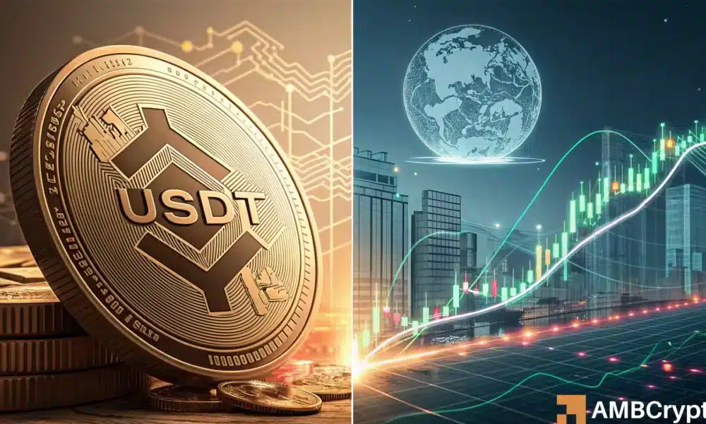 USDT 通过小额转账转移了 1560 亿美元，Tether 目标估值 5000 亿美元。