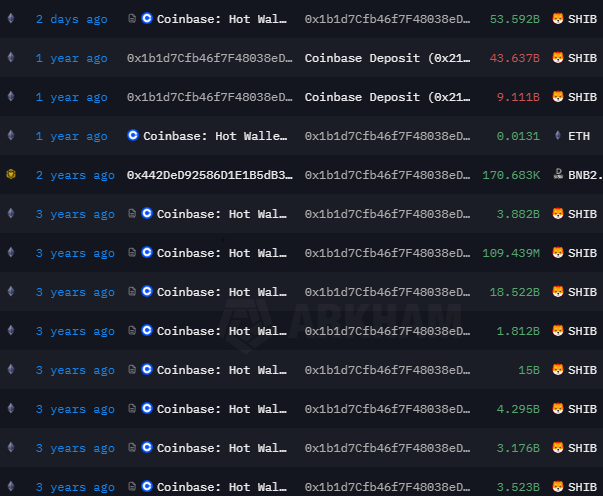 Shiba Inu whale withdraws 53 billion SHIB from Coinbase Shiba Inu whale withdraws 53 billion SHIB from Coinbase