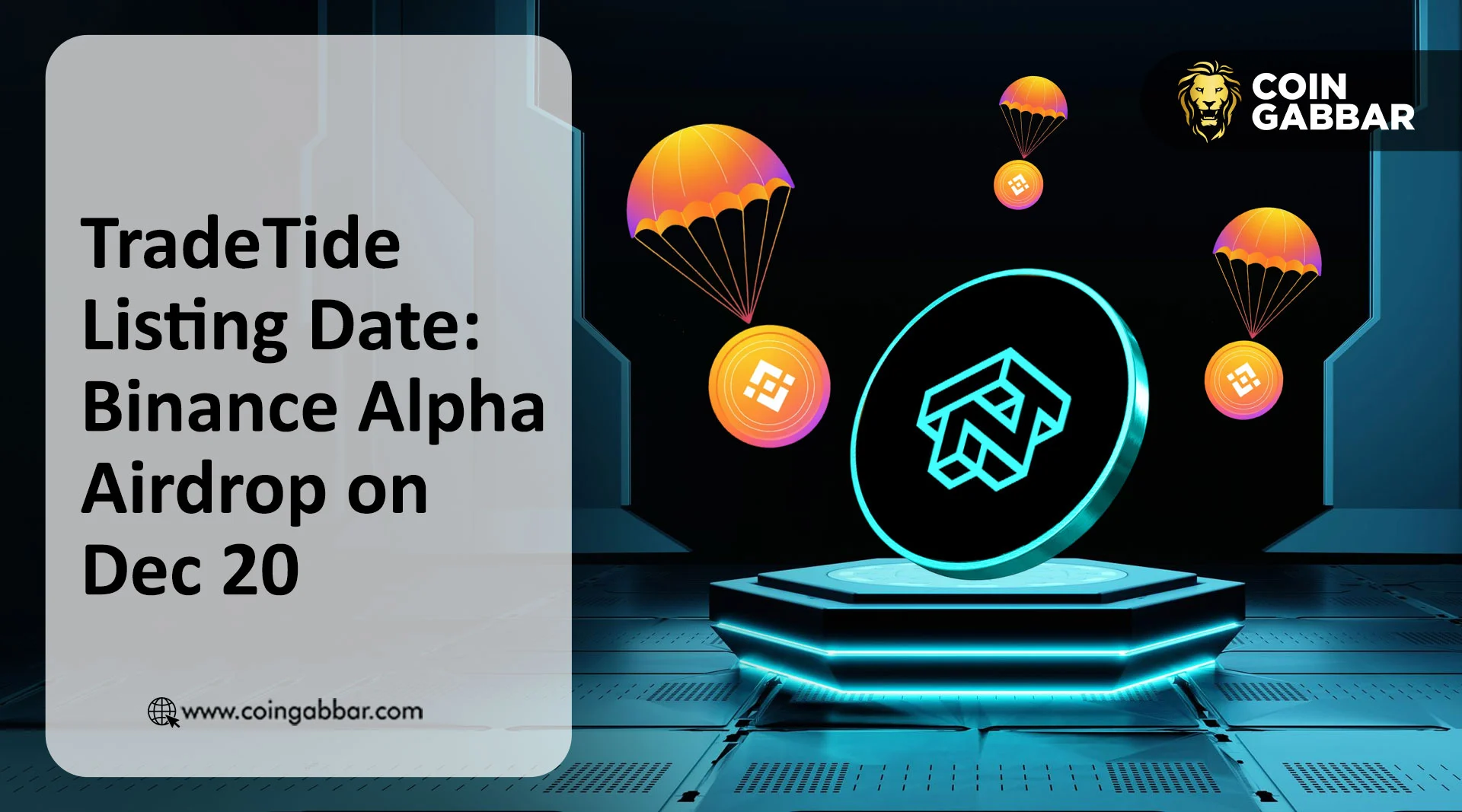 TradeTide 上线日期已定，TTD 空投详情将在币安 Alpha 上公布