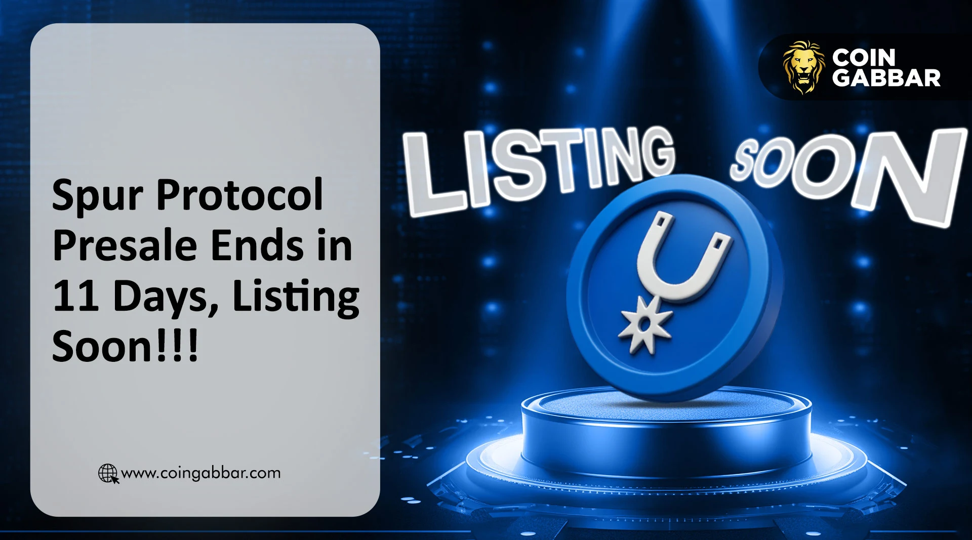 Spur Protocol 上市日期正式公布：SON 预售将于 11 天后结束！