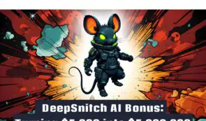 DeepSnitch AI 额外福利：即使在基准增长情景下，一年内将 5,000 美元变成 5,000,000 美元也是可能的。