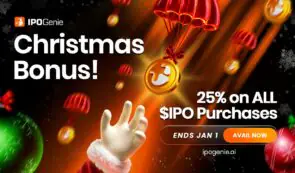 顶级加密货币预售优惠：IPO Genie 额外赠送 25% 圣诞节奖金