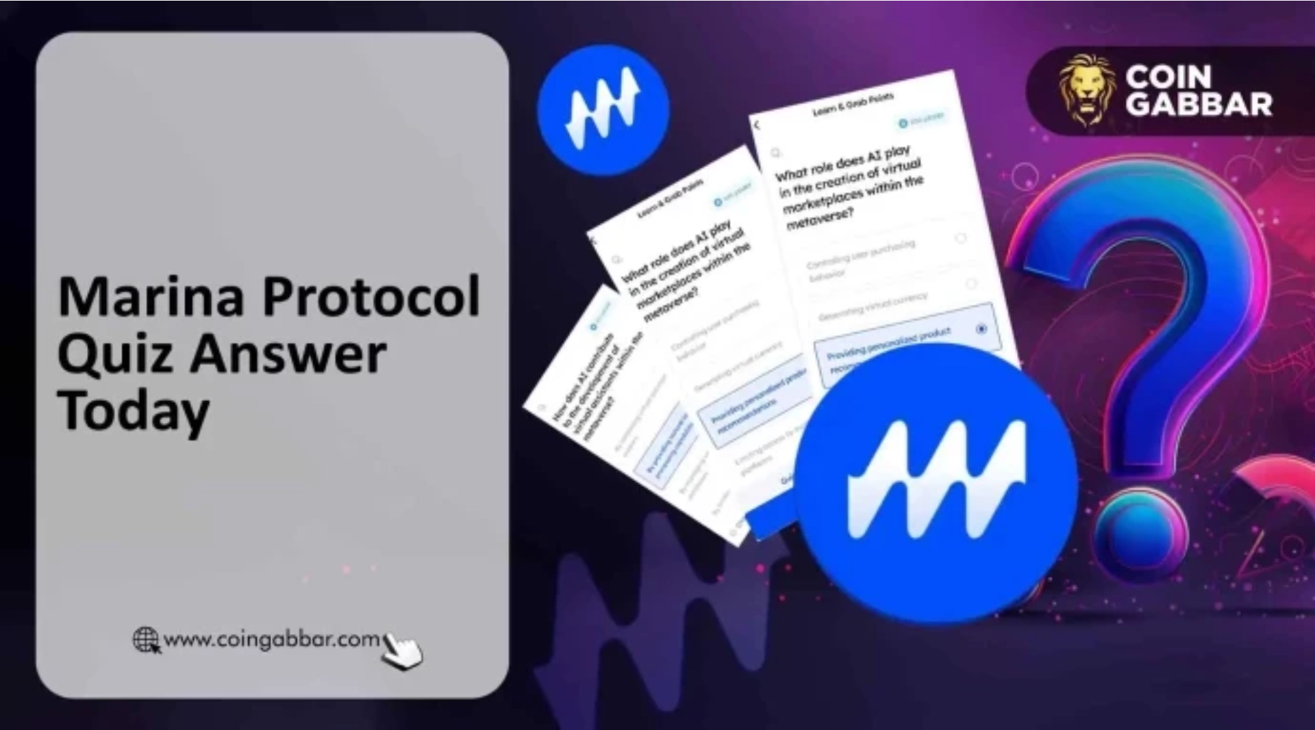 今日 Marina Protocol 每日测验 2026 年 1 月 5 日：赚取金币