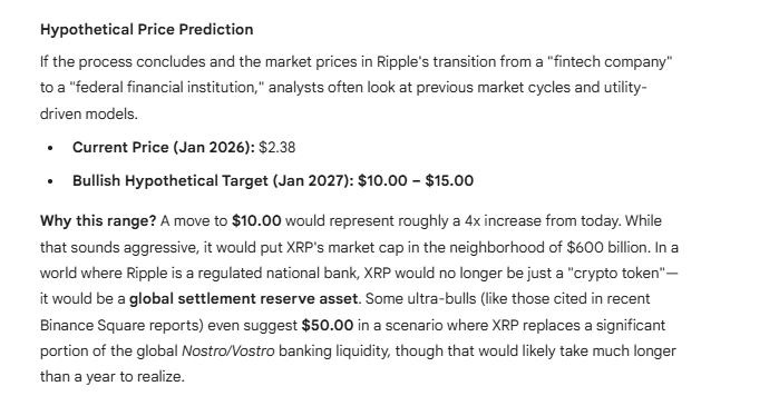 XRP Price Prediction from Google Gemini XRP Price Prediction from Google Gemini