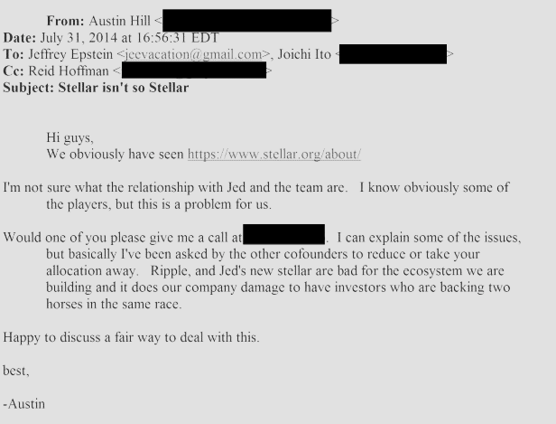 Austin Hill Email on Steller and Ripple Austin Hill Email on Steller and Ripple