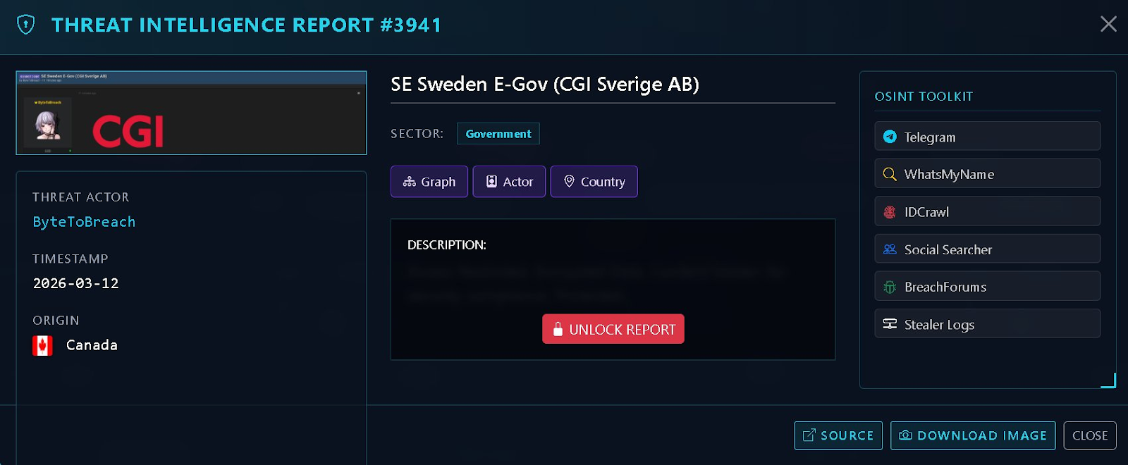 瑞典调查政府电子政务平台源代码泄露事件
