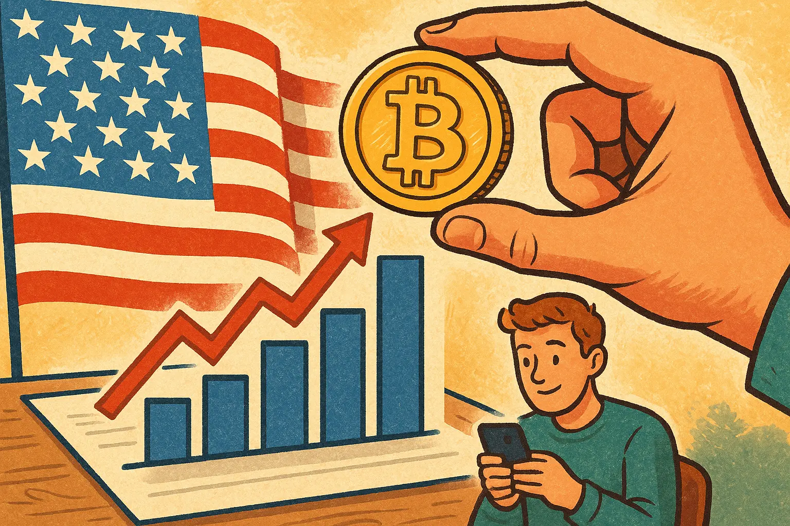 德意志银行调查:美国加密零售参与率3月回升至12%