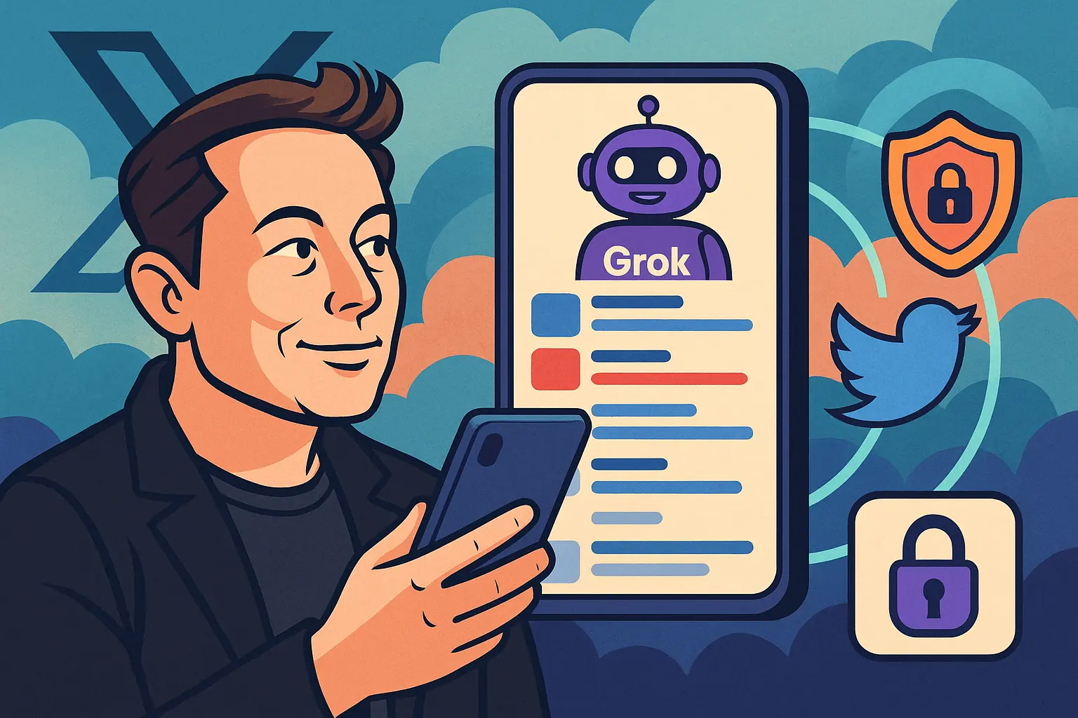 马斯克 X 推出 Grok 自定义时间轴，加密社群获得独立资讯流通道