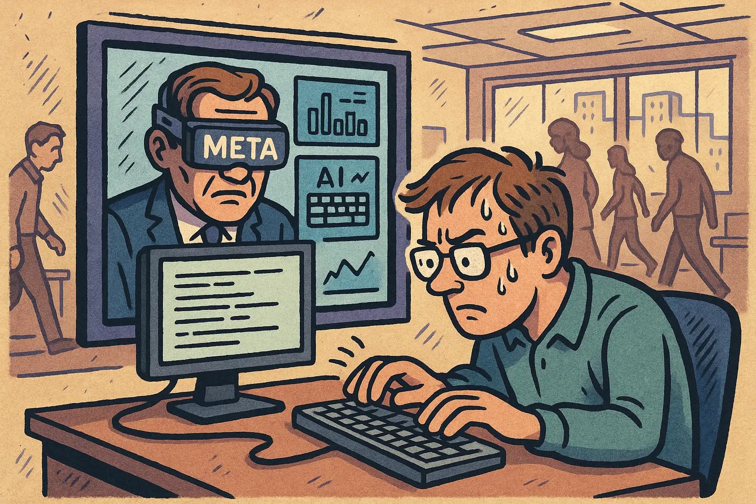 Meta 推出监控员工键盘操作训练的 AI,在裁员潮中推出新追踪工具