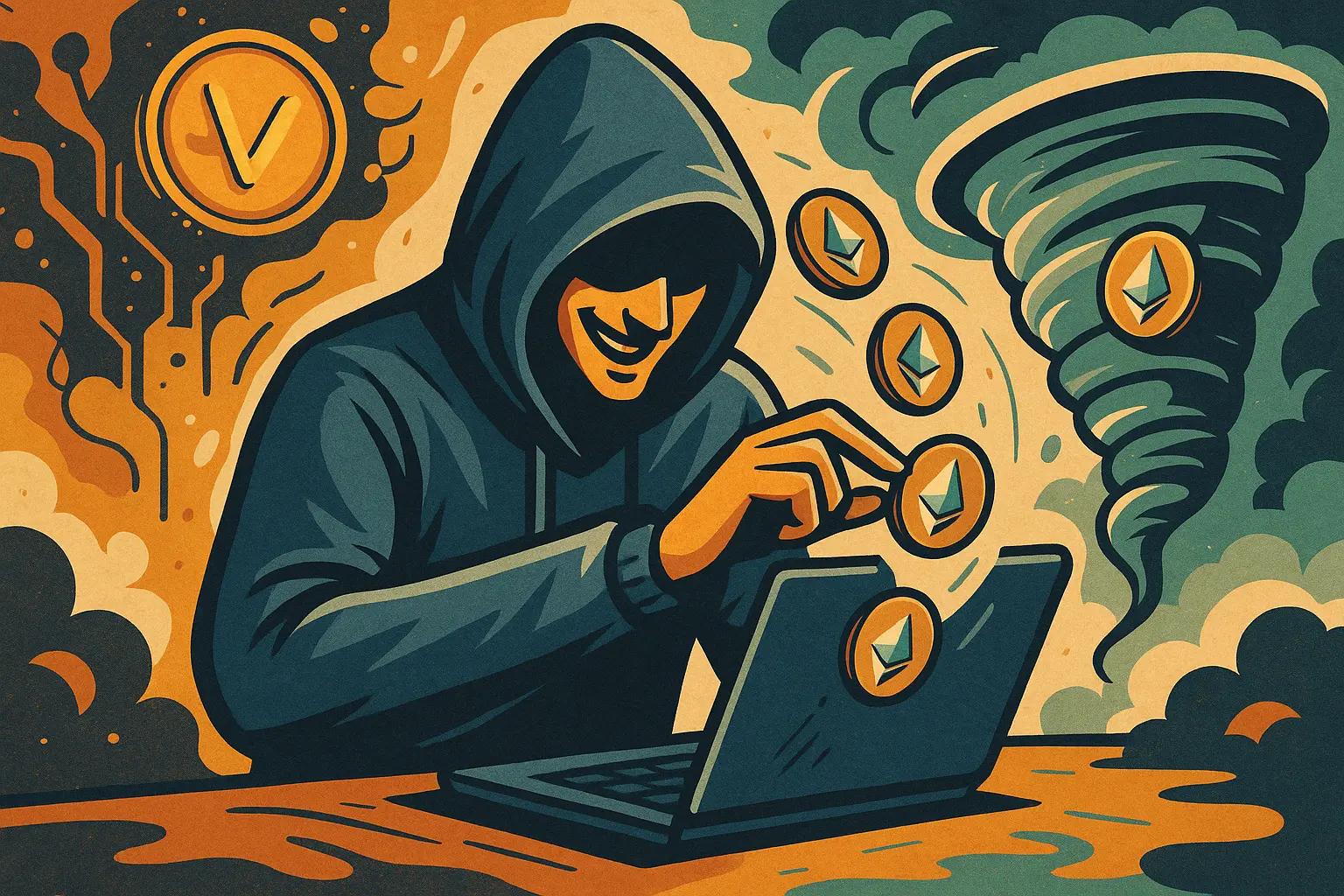Venus Protocol 攻击者转移 2301 枚 ETH,流入 Tornado Cash 进行洗钱
