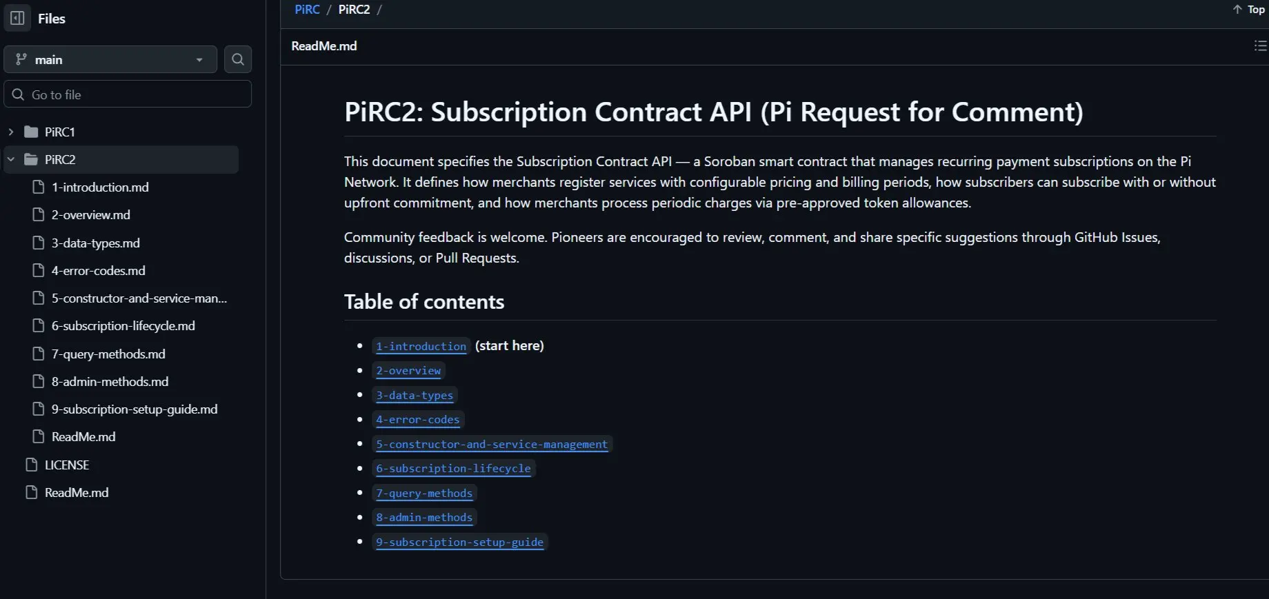 Pi Network 发布征求意见稿 PiRC2,测试网订阅合约开放审查