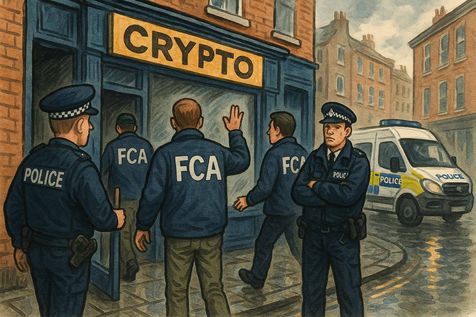 英国 FCA 突击搜查伦敦 8 处 P2P 加密交易场所,发出停止令