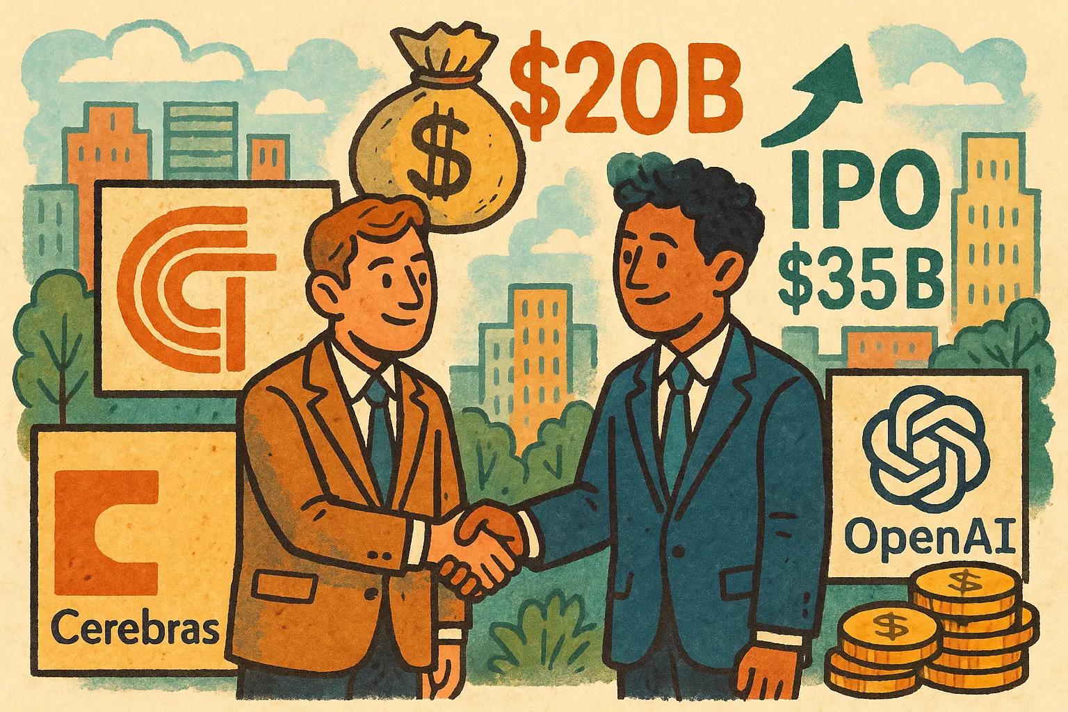 Cerebras 获 OpenAI 200 亿美元协议，IPO 目标估值 350 亿